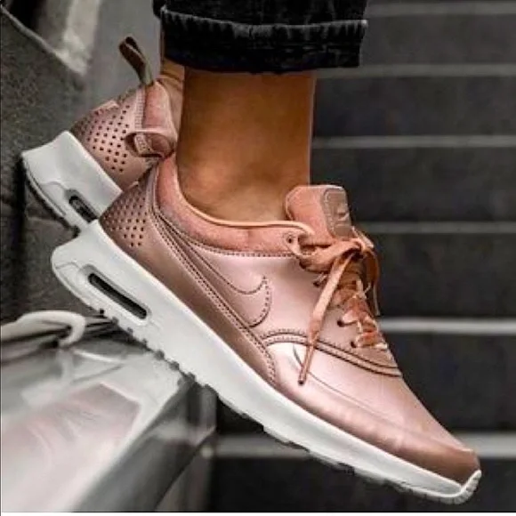 Nike Shoes Nike Air Max Airmax Thea Rose Gold White Euc Poshmark